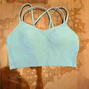 Lululemon Athletica Aqua Strappy Bralette